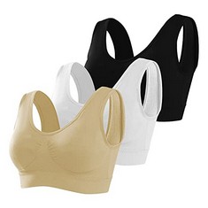 QTY OF ASSORTED ITEMS TO INCLUDE 3 PACK SPORTS BRAS FOR WOMEN. 3XL. WHITE, BLACK, WHITE. TOTAL RRP £310: LOCATION - C RACK