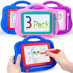 QTY OF ASSORTED ITEMS TO INCLUDE MAGNETIC DRAWING BOARD FOR KIDS. 2,3,4,5 YEARS OLD. 3 PACK. : LOCATION - C RACK