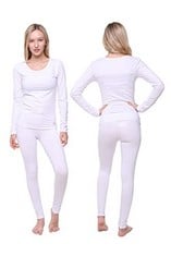 QTY OF ASSORTED ITEMS TO INCLUDE THERMAL UNDERWEAR FOR WOMEN. SOFT FLEECE BASE LAYER. MEDIUM. WHITE. : LOCATION - D RACK