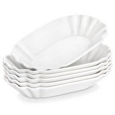 QTY OF ASSORTED ITEMS TO INCLUDE REGULAR DESSERT PLATES. SET OF 6, 7.75". WHITE. TOTAL RRP £151: LOCATION - D RACK