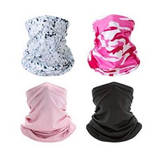 39 X ARKIM 4PCS BANDANA FACE MASK, BALACLAVA NECK GAITER MULTIFUNCTIONAL DUST MASK CLOTH WASHABLE WOMEN MEN HEADBAND SCARF HEADWEAR FOR OUTDOORS SPORTS (F (2 CAMOUFLAGE+2 SOLID COLOR)) - TOTAL RRP £1