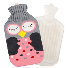 QTY OF ASSORTED ITEMS TO INCLUDE OWL HOT WATER BOTTLE COVER. GREY/PINK. : LOCATION - D RACK