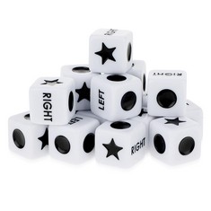 QTY OF ASSORTED ITEMS TO INCLUDE  16PCS LEFT RIGHT CENTRE DICE. DICE FOR GAMES. : LOCATION - D RACK
