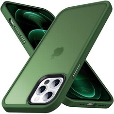 20 X ANQEP DESIGNED FOR IPHONE 12 PRO MAX CASE, [MILITARY SHOCKPROOF] SUPER SOFT SILICONE SLIM TRANSLUCENT MATTE PROTECTIVE PHONE COVER, COMPATIBLE WITH IPHONE 12 PRO MAX 6.7", GREEN - TOTAL RRP £236
