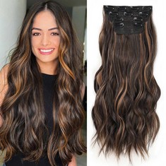 QTY OF ASSORTED ITEMS TO INCLUDE 20" DARK BROWN HAIR EXTENSIONS RRP £376: LOCATION - E RACK