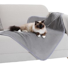20 X PAWZ ROAD PET BLANKET FOR MEDIUM DOGS AND CATS, WASHABLE DOG MAT PROTECTS BED AND SOFA GREY M 100 * 70CM - TOTAL RRP £144: LOCATION - F RACK