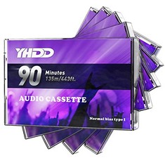 14 X RESHOW AUDIO CASSETTES LOW NOISE HIGH OUTPUT 90 MIN TIME BLANK CASSETTES TAPES WITH INDIVIDUAL CLEAR PLASTIC CASSETTE TAPE CASE, GREAT FOR EVERYDAY RECORDING (PURPLE) - TOTAL RRP £140: LOCATION