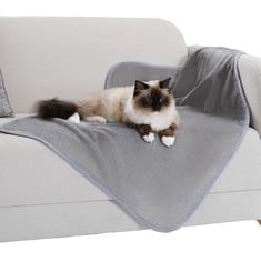 20 X PAWZ ROAD PET BLANKET FOR MEDIUM DOGS AND CATS, WASHABLE DOG MAT PROTECTS BED AND SOFA GREY M 100 * 70CM - TOTAL RRP £144: LOCATION - F RACK
