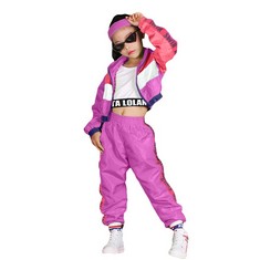 QTY OF KIDS CLOTHING TO INCLUDE 3PCS GIRLS STREET DANCE OUTFIT SIZE 140: LOCATION - G RACK