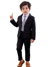 QTY OF KIDS CLOTHING TO INCLUDE 2PCS BOYS SUITS SIZE 140: LOCATION - G RACK