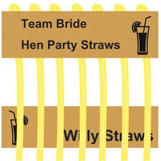56 X 30PCS PARTY DRINKING STRAWS PARTY STRAWS REUSABLE PLASTIC PARTY ACCESSORIES FOR BAR PARTY BIRTHDAY WEDDING YELLOW - TOTAL RRP £279: LOCATION - A RACK