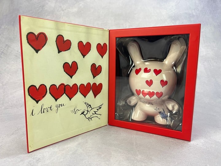 kidrobot X Andy Warhol 8″ Masterpiece Dunny “I Love You So” The Love Museum (VAT ONLY PAYABLE ON BUYERS PREMIUM)