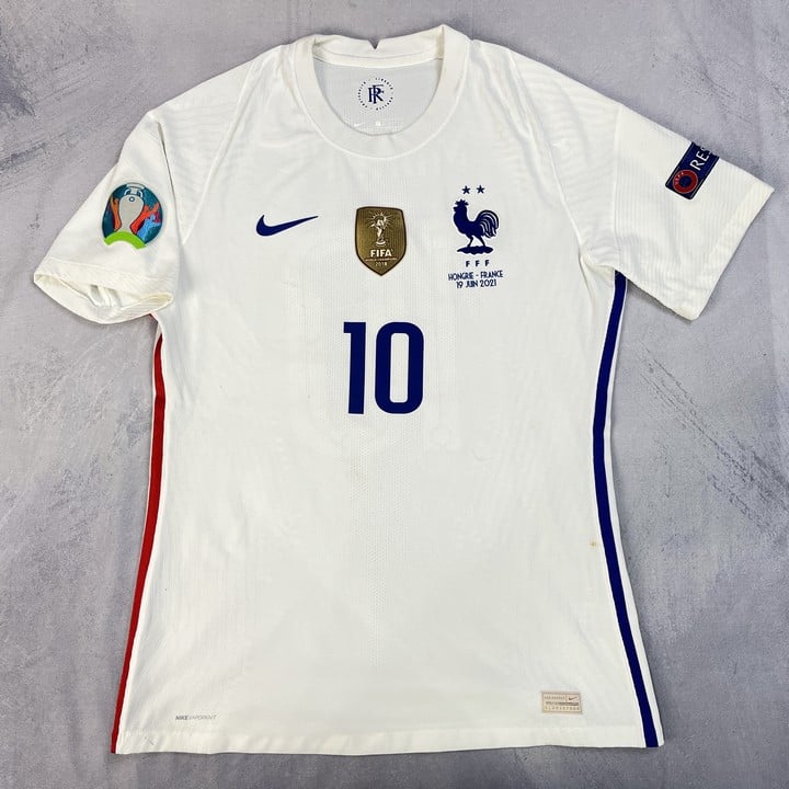 Signed Kylian Mbappé France Shirt (France v Hungary 19th June 2021) No Certificate Of Authenticity. (VAT ONLY PAYABLE ON BUYERS PREMIUM)