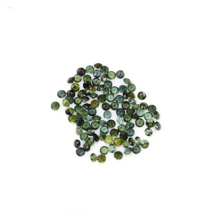 4.80ct Green Tourmaline Round-cut Parcel of Gemstones, 2.25mm