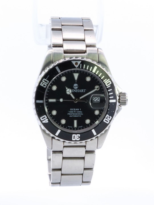 Steinhart Ocean 1 Stainless Steel Watch with Black Dial (VAT Only Payable on Buyers Premium)