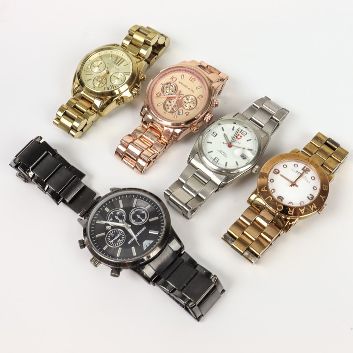 Selection of Five Watches including Michael Kors, Emporio Armani, Marc Jacobs and New Swiss Army (VAT Only Payable on Buyers Premium)