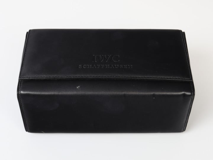 IWC Shaffhausen Three Slot Leather Watch Case (VAT Only Payable on Buyers Premium)