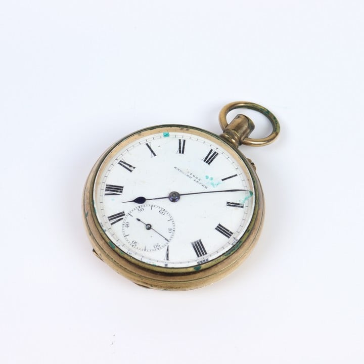 Filled Yellow Gold 57605 English Lever Pocket Watch, 103g.   (VAT Only Payable on Buyers Premium)