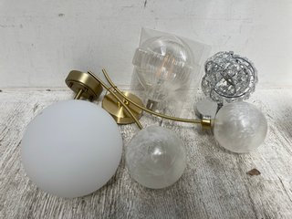 QTY OF ASSORTED LIGHTING ITEMS TO INCLUDE TALIA WALL LIGHT: LOCATION - C6