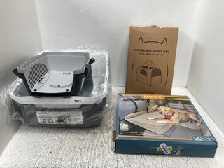 4 X ASSORTED PET ITEMS TO INCLUDE CATIT JUMBO LITTER BOX: LOCATION - C5