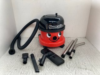 NUMATIC HENRY CORDED VACUUM CLEANER IN RED - RRP £169.99: LOCATION - D1