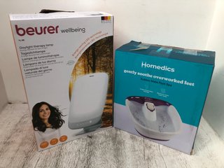 BEURER DAYLIGHT THERAPY LAMP TO ALSO INCLUDE HOMEDICS BUBBLEMATE FOOT SPA: LOCATION - D10