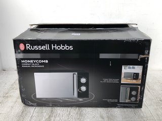 RUSSELL HOBBS HONEY COMB COMPACT MANUAL MICROWAVE IN BLACK: LOCATION - D10