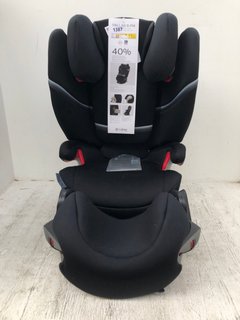 CYBEX GOLD PALLAS S-FIX GROUP 1/2/3 CAR SEAT IN BLACK - RRP £169.99: LOCATION - D13