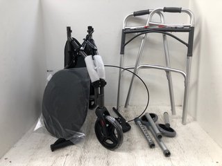 3 X ASSORTED HEALTHCARE ITEMS TO INCLUDE NRS HEALTHCARE 3 WHEEL ROLLATOR: LOCATION - D13