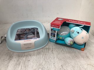 FISHER PRICE HIPPO PROJECTION SOOTHER TO ALSO INCLUDE BABY BJORN BOOSTER SEAT: LOCATION - D17