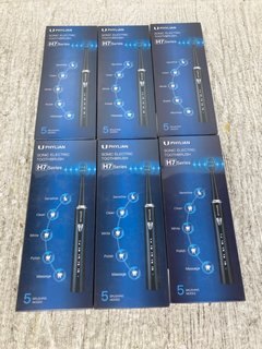 6 X UPHYLIAN SONIC ELECTRIC TOOTHBRUSHES H7 SERIES: LOCATION - WA8