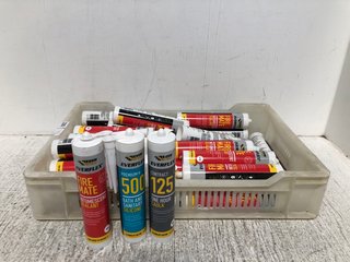 QTY OF ASSORTED SEALANT ITEMS TO INCLUDE EVERFLEX FIRE MATE INTUMESCENT SEALANT IN WHITE: LOCATION - WA10