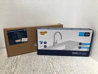QUICKFIX GROHE START CURVE MIXER TAP - RRP £159.99 TO INCLUDE SREWOHS PRO MIXER TAP - RRP £59.99: LOCATION - A14