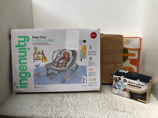 QTY OF ASSORTED CHILDRENS ITEMS TO INCLUDE TOMMEE TIPPEE CLOSER TO NATURE ANTI COLIC BOTTLES & SAFETY 1ST PORTABLE BED RAIL: LOCATION - A13