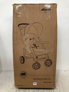 HAUCK SHOPPER NEO 2 CHILD'S STROLLER IN GREY - RRP £99: LOCATION - A11