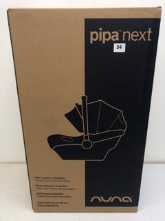 NUNA PIPA NEXT I-SIZE BABY CAR SEAT IN MINERAL(SEALED) - RRP £240: LOCATION - BOOTH