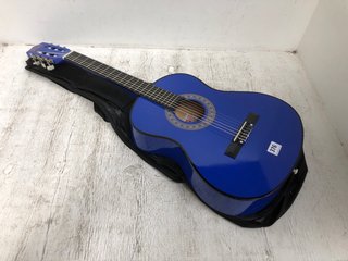 MAD ABOUT CLASSICAL GUITARS - BLUE GUITAR WITH BAG: LOCATION - A9