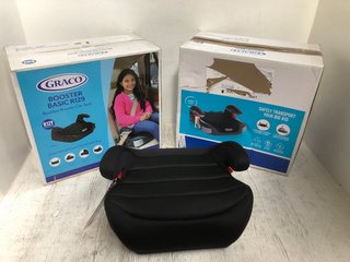 3 X ASSORTED CHILD'S BOOSTER SEATS TO INCLUDE GRACO BOOSTER GROUP 3 SEAT: LOCATION - A8