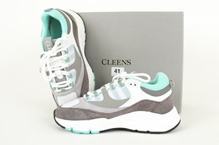 CLEENS AERO RUNNER TRAINERS IN MINT - SIZE UK8 - RRP £170: LOCATION - BOOTH