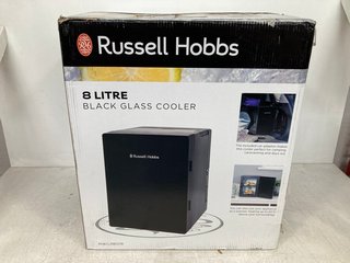 RUSSELL HOBBS 8LTR BLACK GLASS COOLER - MODEL : RH8CLR001B: LOCATION - A6