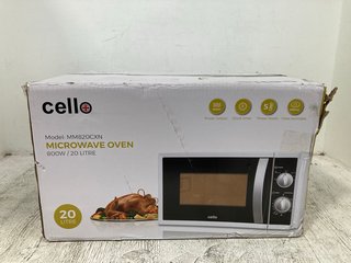 CELLO 800W MICROWAVE OVEN IN WHITE - MODEL: MM820CXN: LOCATION - A6