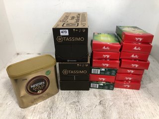 QTY OF ASSORTED COFFEE PRODUCTS TO INCLUDE TASSIMO LX CLASSIQUE LOR PODS (B.B DATE 15.01.2024): LOCATION - A3