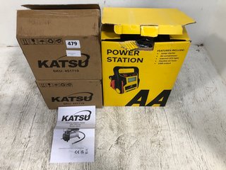 AA POWER STATION TO INCLUDE 2 X KATSU VEHICLE INFLATOR PUMPS: LOCATION - A3