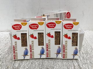 QTY OF TWEETER'S TREATS - RED BERRY SEED STICKS (B.B DATE 04.05.2024): LOCATION - A1