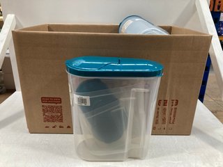 QTY OF ASSORTED JOHN LEWIS AND PARTNERS HOUSEHOLD ITEMS TO INCLUDE SET OF 3 FOOD DISPENSERS: LOCATION - B2