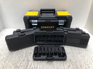 5 X ADVANCE IMPACT TORX SETS TO ALSO INCLUDE STANLEY TOOL BOX: LOCATION - B11