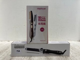 PROFESSIONAL AUTOMATIC HAIR CURLER TO INCLUDE CRASTS BEAUTY BRUSH: LOCATION - B16