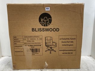 BLISSWOOD OFFICE CHAIR IN GREY: LOCATION - B16