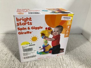 BRIGHT STARS SPIN AND GIGGLE GIRAFFE BALL POPPER MUSICAL ACTIVITY TOY: LOCATION - WA3