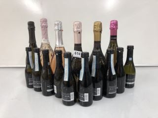 6 X ASSORTED BOTTLES TO INCLUDE BAGLIETTI NO. 7 ROSE, GIORDANO EXTRA DRY AND ROSE AND SCAVI & RAY PROSECCO 20CL BOTTLES (PLEASE NOTE: 18+YEARS ONLY. STRICTLY NO COURIER REQUESTS. COLLECTIONS MONDAY 2